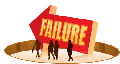 Repeated failures in life